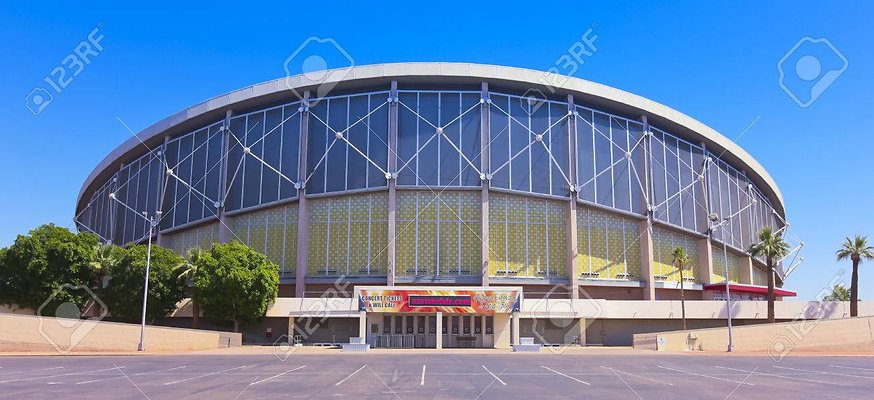 22888304-phoenix-arizona-june-5-the-arizona-veterans-memorial-coliseum-on-june-5-2013-in-phoenix-arizona-the- - PHOENIX, ARIZONA - JUNE 5: The Arizona Veterans Memorial Coliseum on June 5, 2013, in Phoenix, Arizona. The Arizona Veterans Memorial Coliseum is a multi-purpose indoor arena located on the grounds of the Arizona State Fair in Phoenix, Arizona.